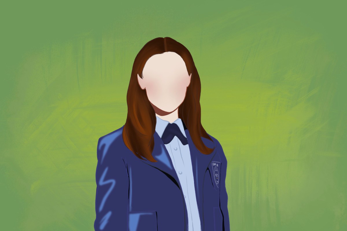 Digital illustration of Rory Gilmore from Gilmore Girls.